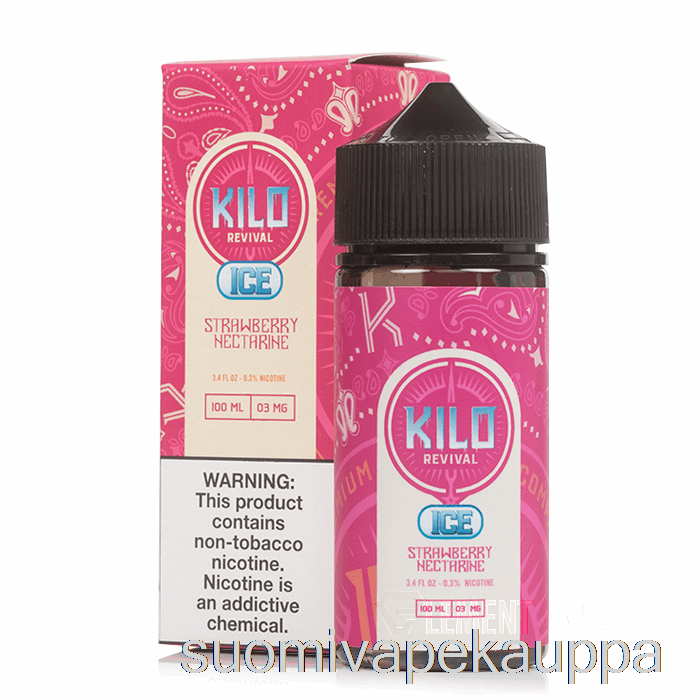 Vape Netistä Jäämansikkanektariini - Kilo Elvytys - 100ml 6mg